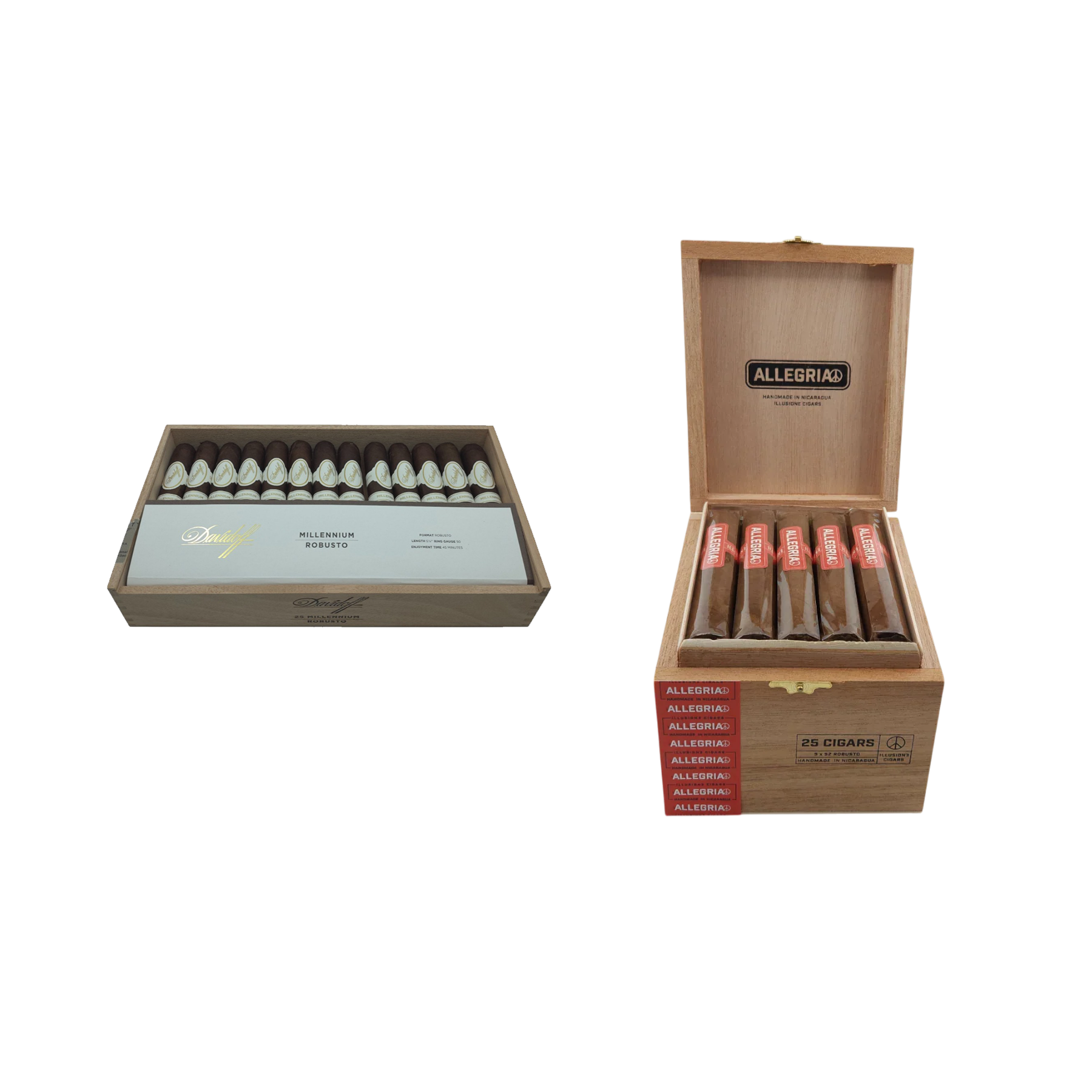 Davidoff Millennium Robusto + Illusione Allegria Robusto (Two-Box Deal)