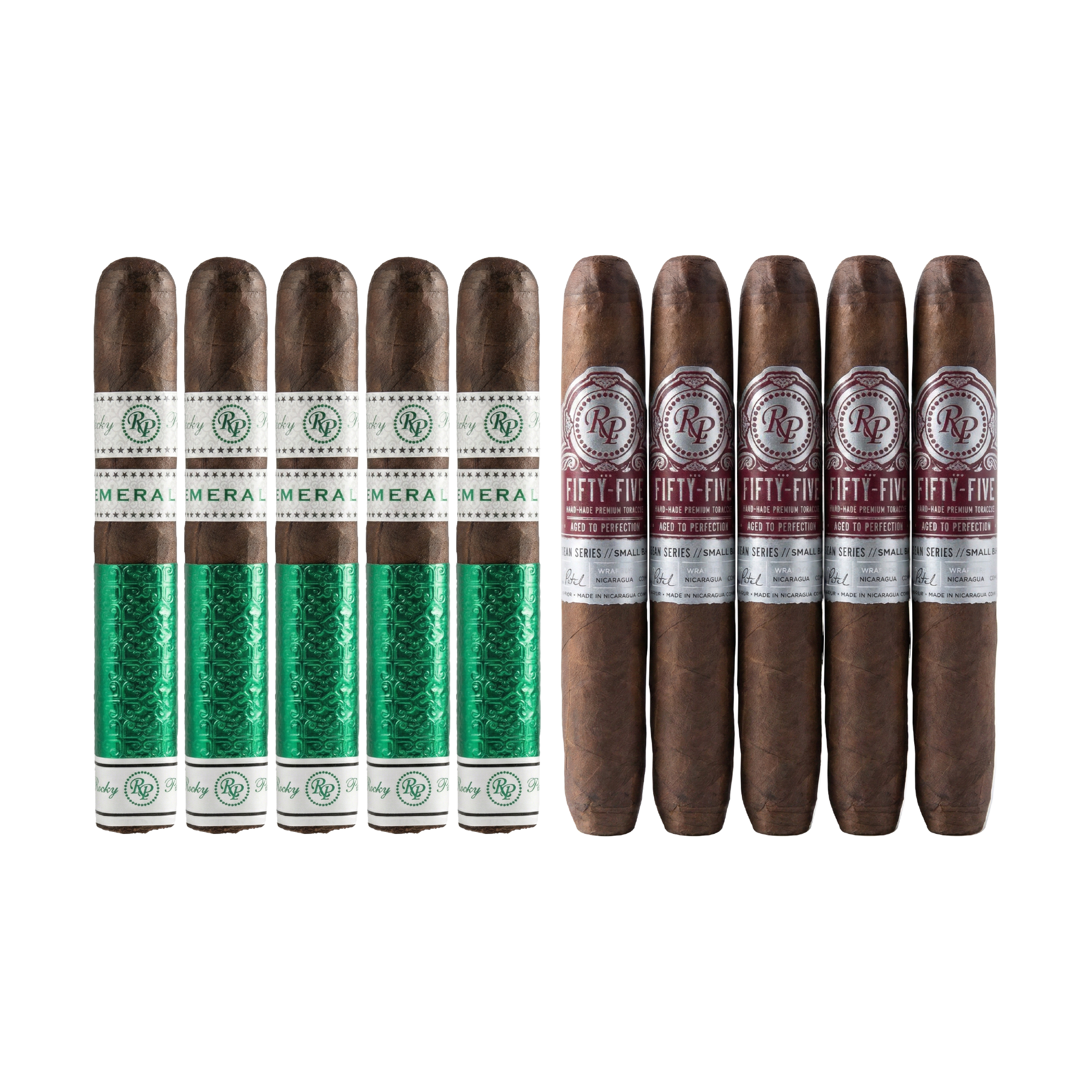 Rocky Patel Emerald Robusto + Fifty Five Robusto (Discontinued)