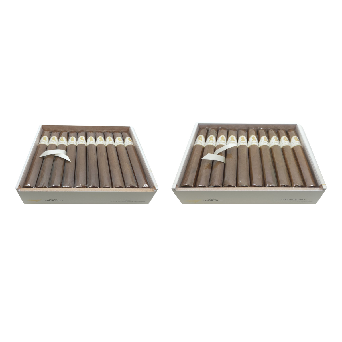 Davidoff Winston Churchill Robusto + Winston Churchill Toro